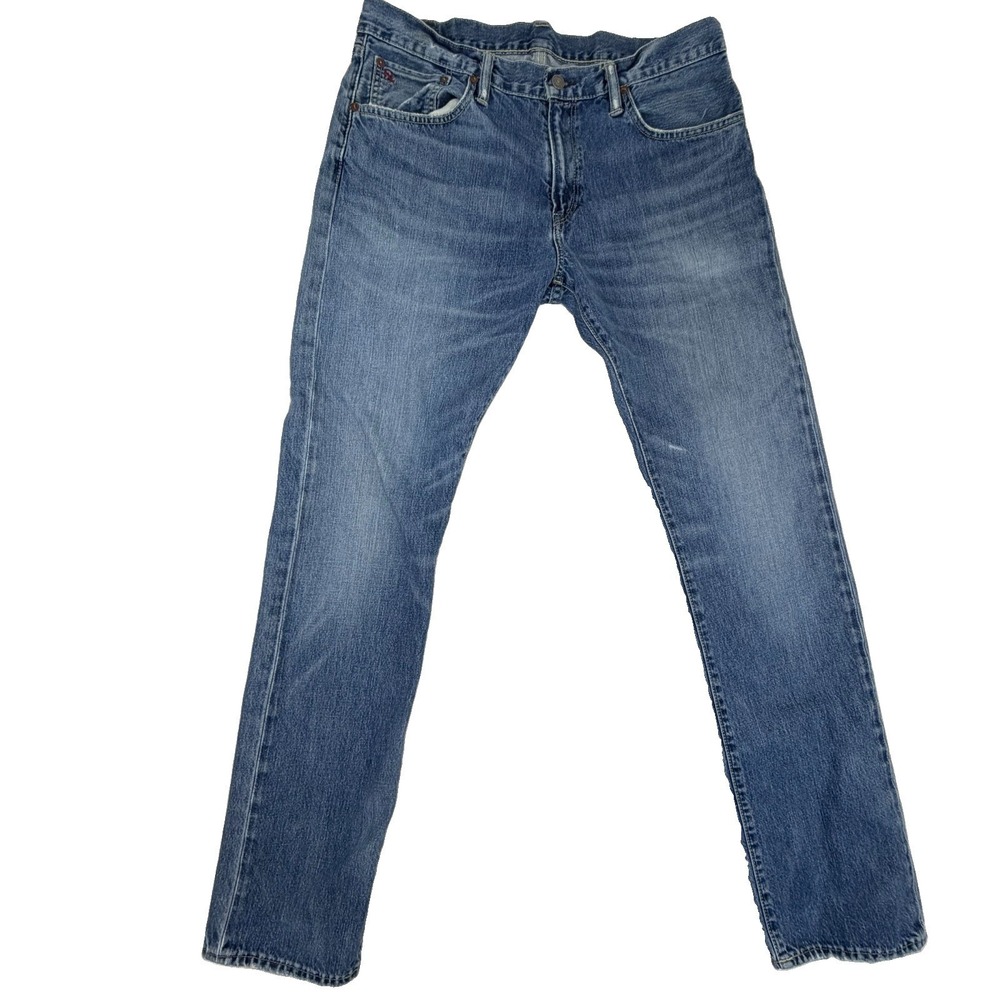 Polo Ralph Lauren Hampton Relaxed Straight Men's Jeans Tag 34x34 Fit 34x35 Denim